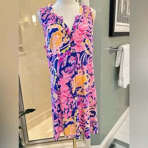 Lilly Pulitzer Pink and Blue Mini Dress